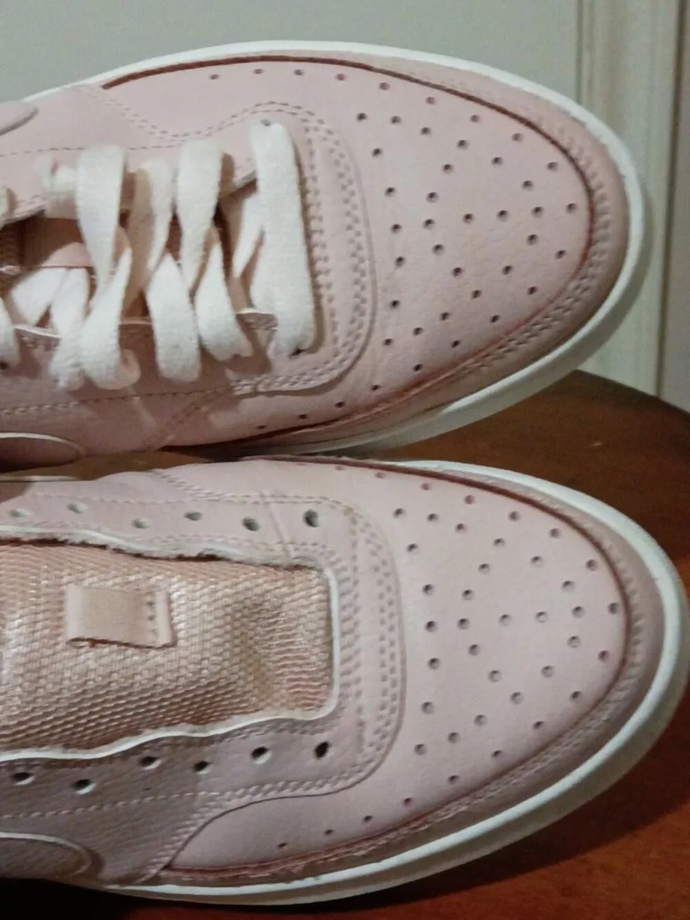 Nike Court Vision Alta Shoes Womens Size 6.5 Pink Platform Sneakers DM0113-600